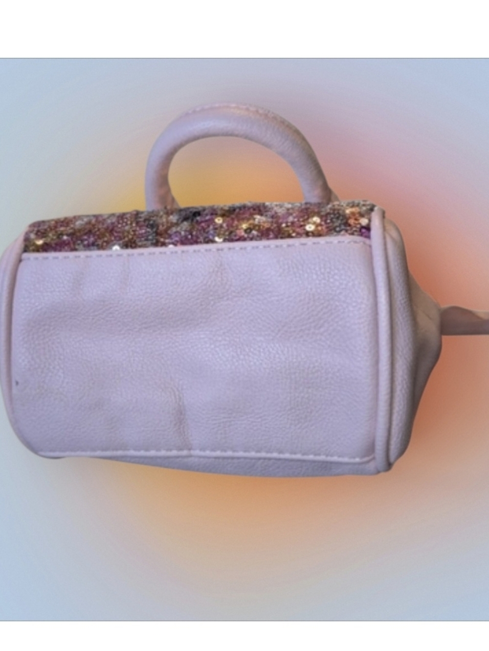 Betsey Johnson Pink Sequin Mini Bag GUC - Picture 4 of 9